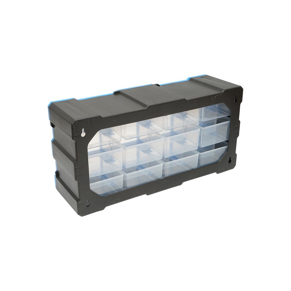 Cutie depozitare albastra din plastic modulara, 12 sertare 497x157x250mm Breckner Germany